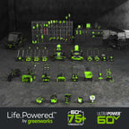 60V 17" Cordless Battery Brushless String Trimmer: 2.5 Ah Battery and Charger