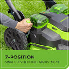 80V 25" Cordless Battery Dual Blade Self-Propelled Mower 2PC Combo Kit, (1) 4.0 Ah Battery and (1)Rapid Charger