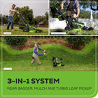 80V 25" Cordless Battery Dual Blade Self-Propelled Mower 3PC Combo Kit, (1) 4.0 Ah Battery, (1) 2.5 Ah and (2) Rapid Charger