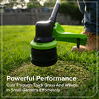 24V 15" Brushless Cordless Battery String Trimmer: (1) 6.0 Ah Battery, (1) 65W USB-C Fast Charger, (1) 3-ft USB-C Cable