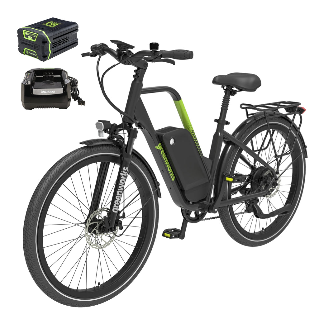 80V VENTURE Series 27.5" Electric Commuter Bike, 4Ah Battery and Charger
