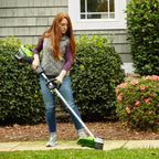 80V 16" Cordless Battery String Trimmer and 730 CFM Leaf Blower Combo Kit: 2.5 Ah Battery and Charger