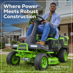 60V 30” CrossoverT Riding Lawn Tractor with (2) 8.0 Ah, (2) 4.0 Ah Batteries & 600-Watt Charger, CRT3061