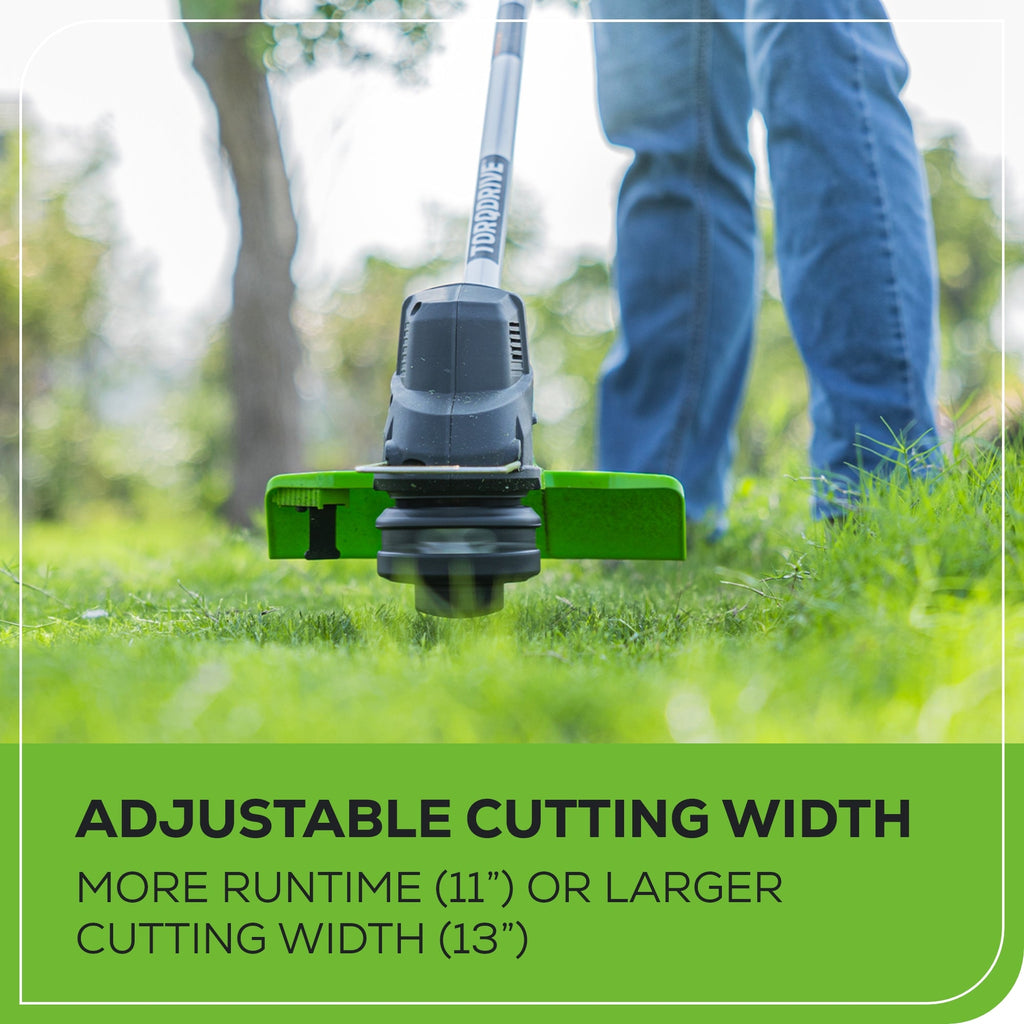 80V 13" String Trimmer: 2.0 Ah Battery and Charger