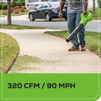 OPEN BOX 48V (24V x 2) 21" Cordless Battery Self-Propelled Mower, 12" String Trimmer and 320 CFM Blower Combo Kit: (2) 5.0Ah Batteries and Chargers