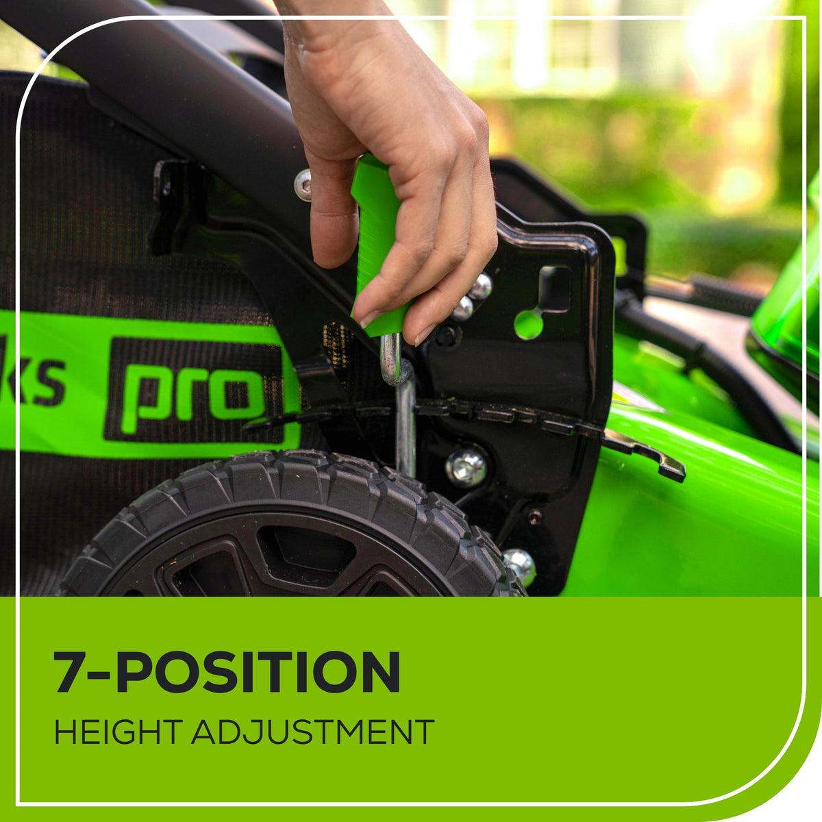 RENEWED 80V 21" Cordless Battery 4-in-1 Self-Propelled Lawn Mower: (1) 4.0 Ah, (1) 2.0 Ah Battery and Rapid Charger, LM2118S