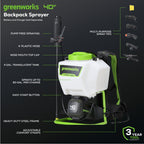 40V 4-Gallon Cordless Battery Backpack Sprayer (Tool only)