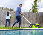48V (24V x 2) 21" Cordless Battery Self-Propelled Lawn Mower w/ (4) 4.0Ah USB Batteries & (2) Dual Port Chargers, LM2102S