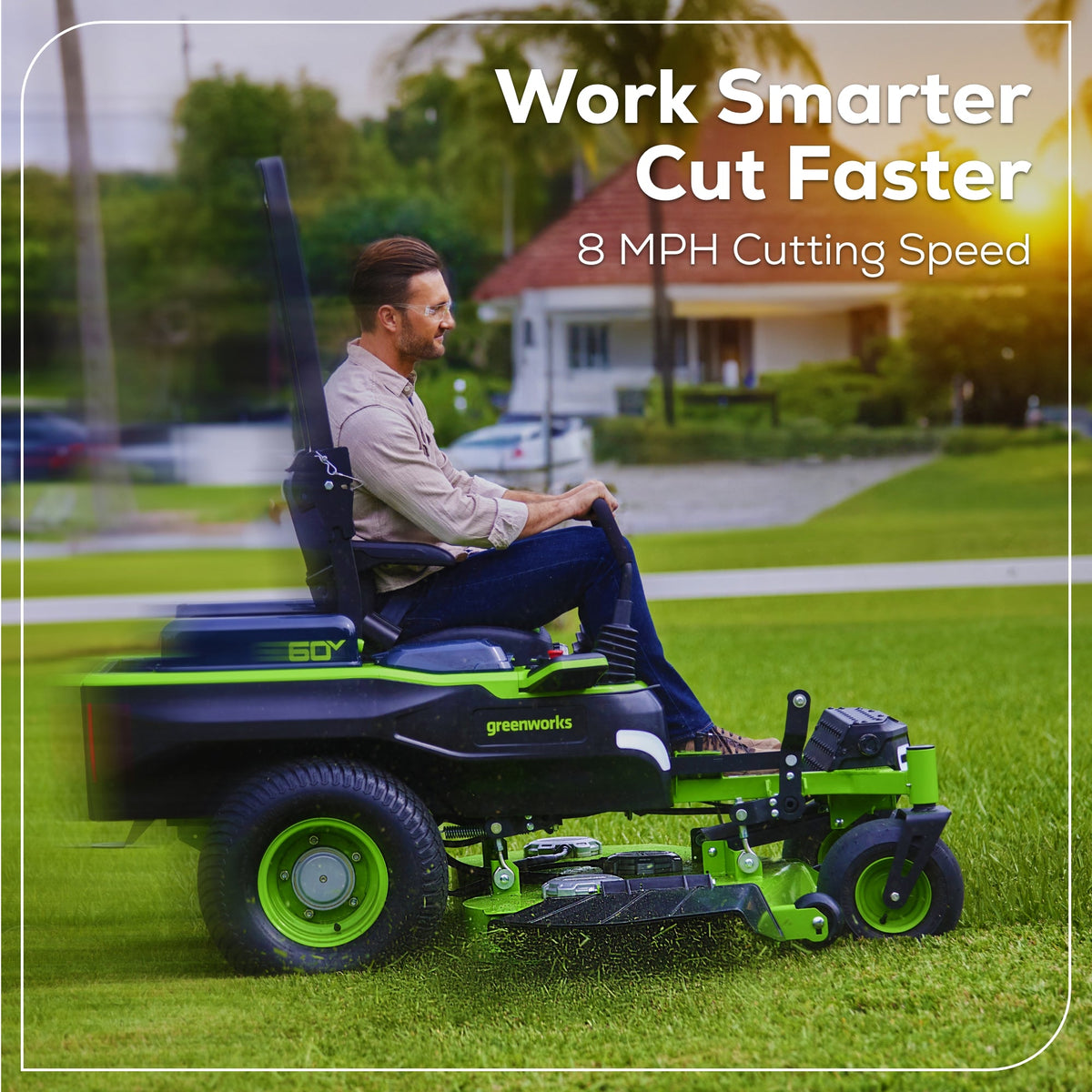 60V 54" MaximusZ Zero Turn Riding Mower: (2) 20.0 Ah (2) 8.0 Ah and (2) 4.0 Ah Batteries and 1.5kW Charger, MZ5461