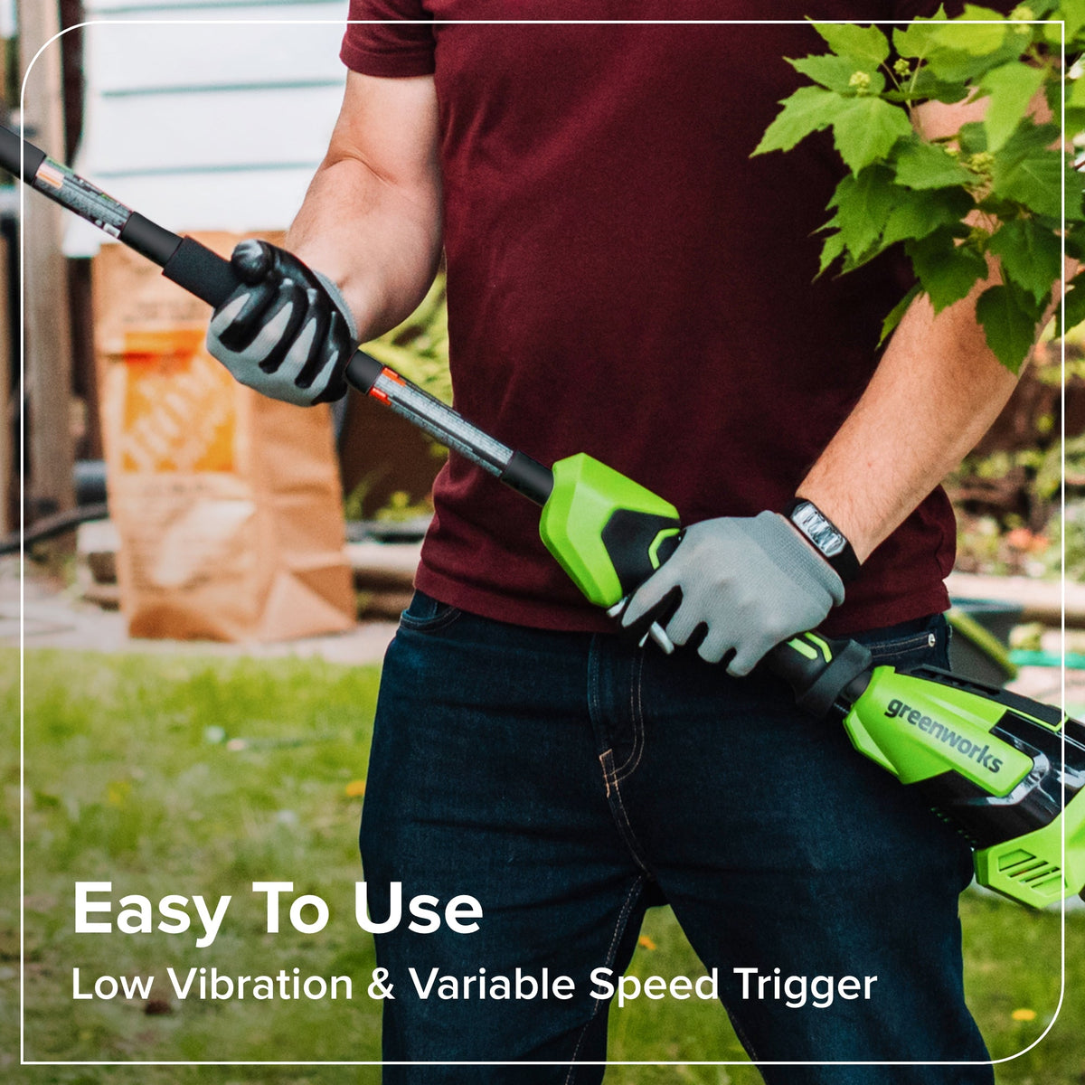 24V 8" Cordless Battery Pole Saw (Tool Only)