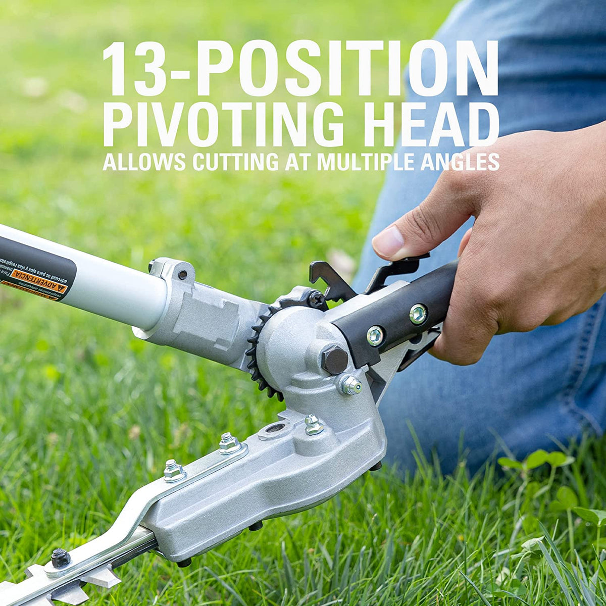 60V 16" Cordless Battery String Trimmer (Attachment Capable) and 16" Hedge Trimmer Attachment Combo Kit: 4.0 Ah Battery and Charger