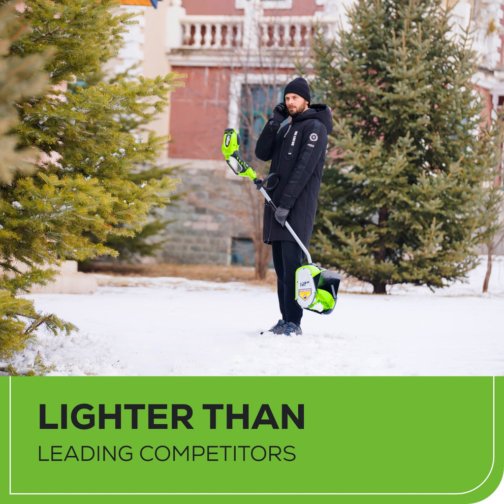 40V 12" Cordless Battery Snow Shovel: 4.0 Ah Battery and Charger