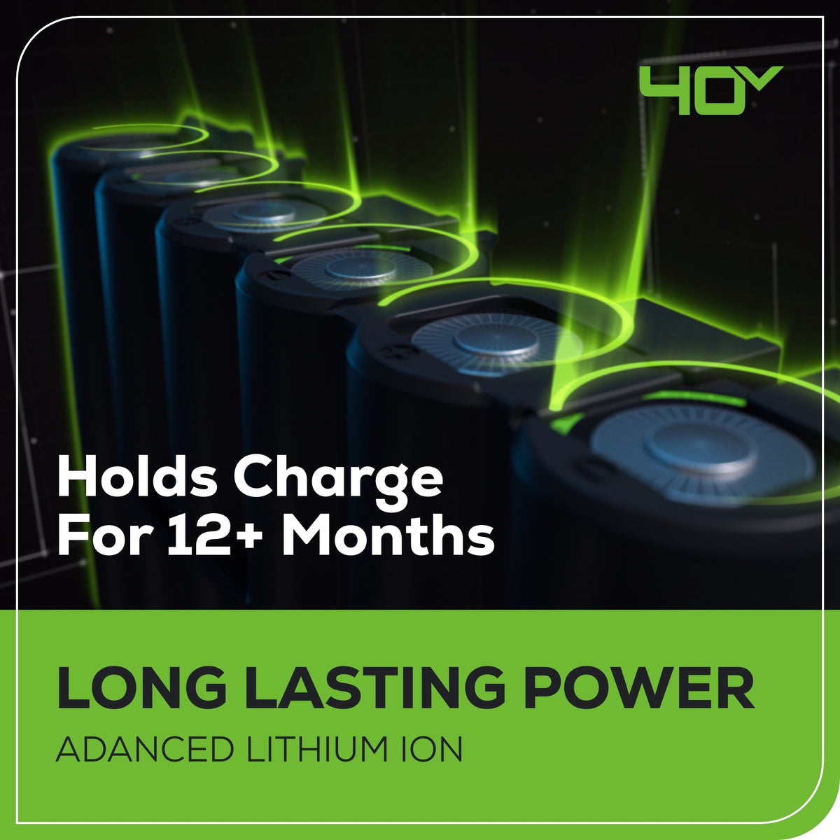 40V Cordless Battery Inflator: 2.0 Ah Battery and Charger