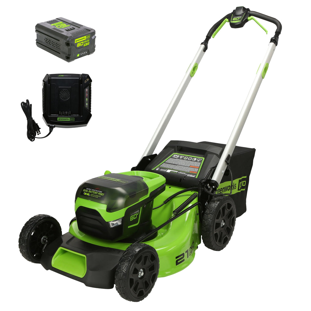 60V 21" Cordless Battery Push Lawn Mower w/ 5.0Ah Battery & Charger, LM2116