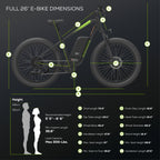 80V VENTURE Series 26" Fat Tire Electric Mountain Bike, 4Ah Battery and Charger