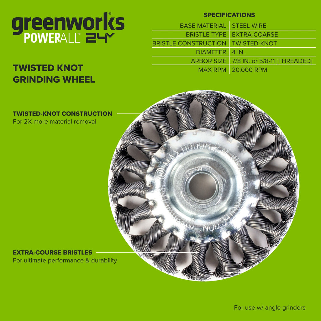 1-PC 4" Twisted Knot Grinding Wheel