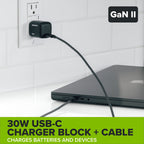 24V PowerAll Battery and Charger Kit, with 2.0 Ah Battery, Ultra-Fast 65W USB-C Charging Block, and Cable