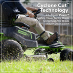 60V 42" Cordless Battery CrossoverT Riding Lawn Mower: (6) 8.0 Ah Batteries and (3) Dual-Port Turbo Chargers, CRT4261