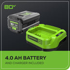 80V 18" 2.5kW Cordless Battery Chainsaw, (1) 4Ah Battery and 2A Charger