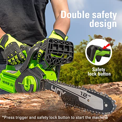 40V 12" Cordless Battery Chainsaw (Tool Only)