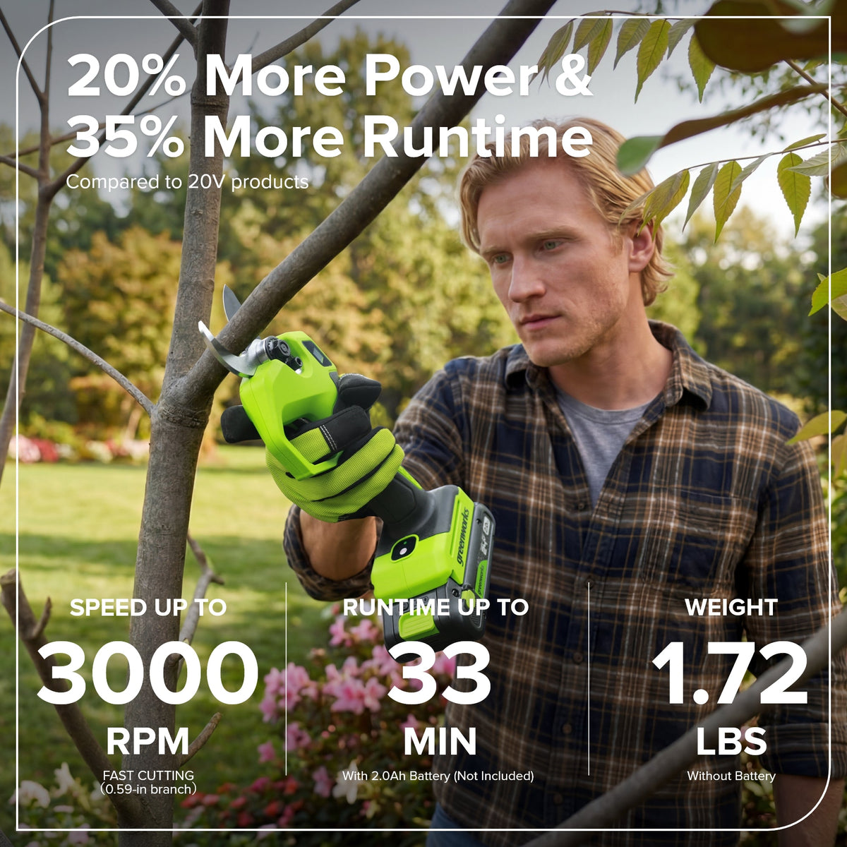 24V 1.25" Pruning Shear (Tool Only)
