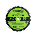 Pro 56-Tooth 7-1/4" Non-Ferrous Metal Cutting Circular Saw Blade with Construction-Grade Carbide Teeth