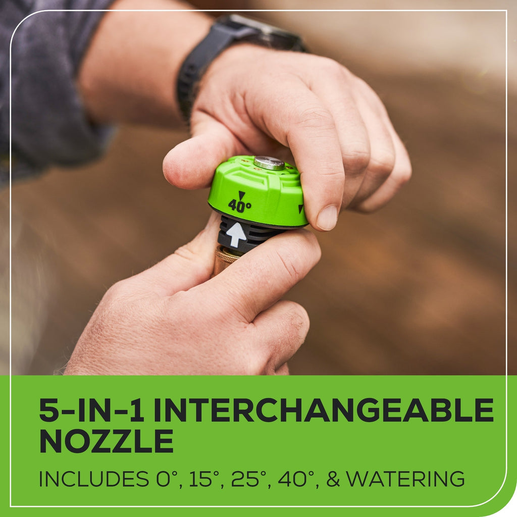 OPEN BOX 24V 600 PSI 0.8 GPM Cold Water Cordless Power Cleaner: 4.0 Ah USB Battery and Charger