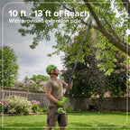 24V Brushless 8" Telescoping Pole Saw & 20" Pole Hedge Combo Kit: (1) 3.0 Ah Type-C Battery & 65W Charger with 3.3-Ft. Cable