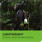 24V Cordless Battery 500 Lumen Lantern: 2.0 Ah Battery and Charger