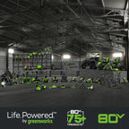 80V 17" Brushless String Trimmer: 2.0 Ah Battery and Charger