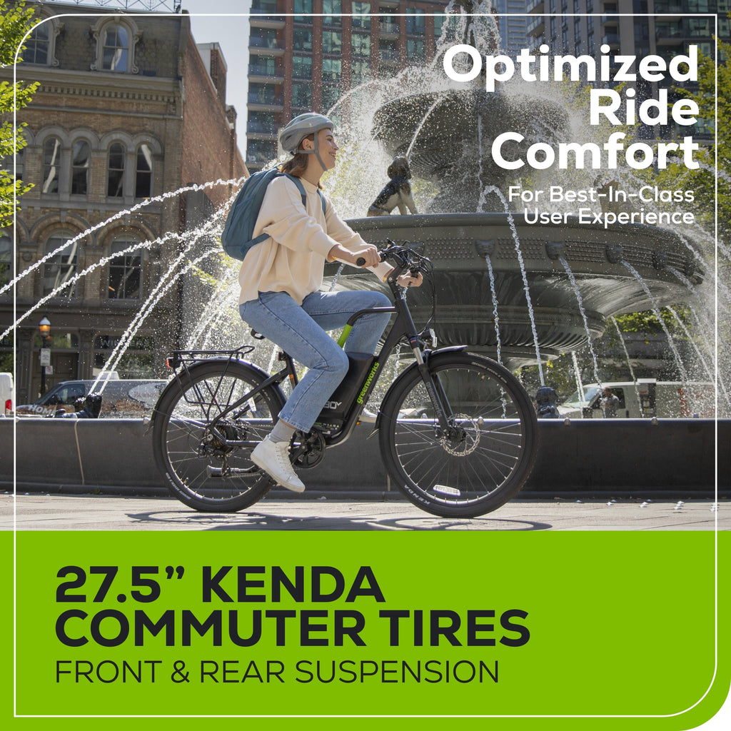 80V VENTURE Series 27.5" Electric Commuter Bike, 4Ah Battery and Charger