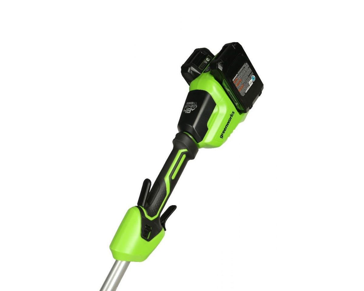 48V (24V x 2) 15" Cordless Battery TORQDRIVE String Trimmer Combo Kit, 24V 320 CFM Blower and 24V 22" Hedge Trimmer: (2) 2.0 Ah USB Batteries and Charger