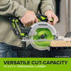 24V Cordless 280 in-lbs Drill/Driver Power Tool 3PC Combo Kit w/ 6-1/2" Circular Saw & 1-1/4" Reciprocating Saw : (2) 2.0Ah USB-C Battery, (2) 30W USB-C Charger, (2) 3' 100W USB-C Cable