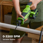24V Brushless Power Tool 6PC Combo Kit: (2) 2.0 Ah USB-C Batteries and 30W Charger