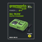 24V PowerAll Pro 200W Ultra Fast Battery Charger with Indicator Lights