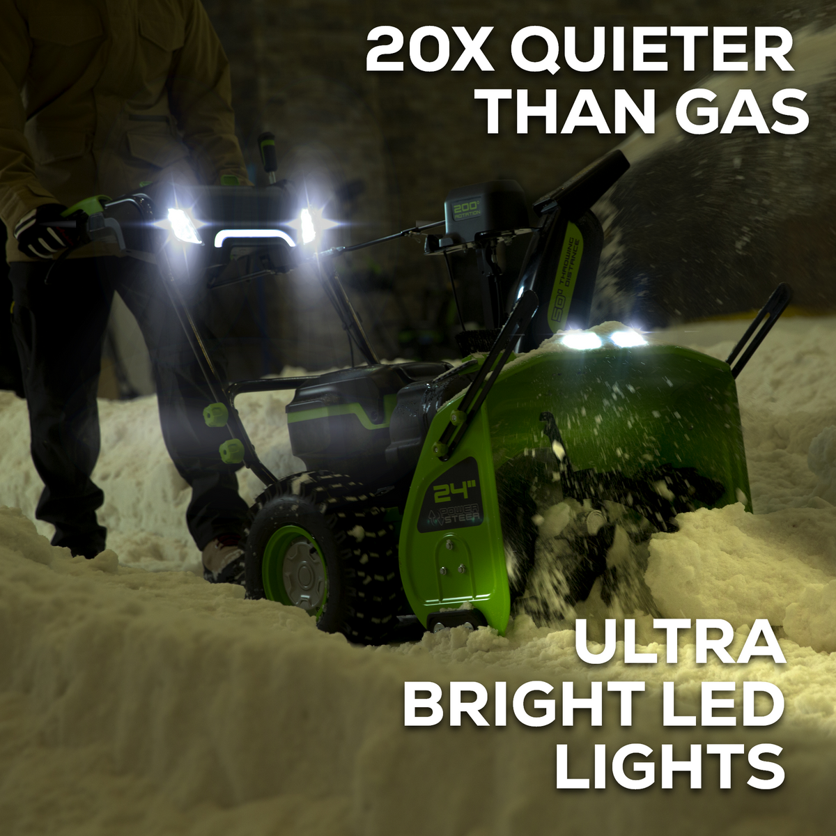82V 24" Cordless Battery Two-Stage Snow Blower (Tool Only)