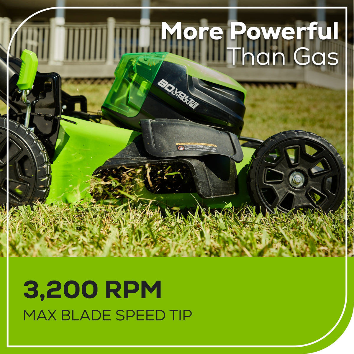 RENEWED 80V 21" Cordless Battery 4-in-1 Self-Propelled Lawn Mower: (1) 4.0 Ah, (1) 2.0 Ah Battery and Rapid Charger, LM2118S