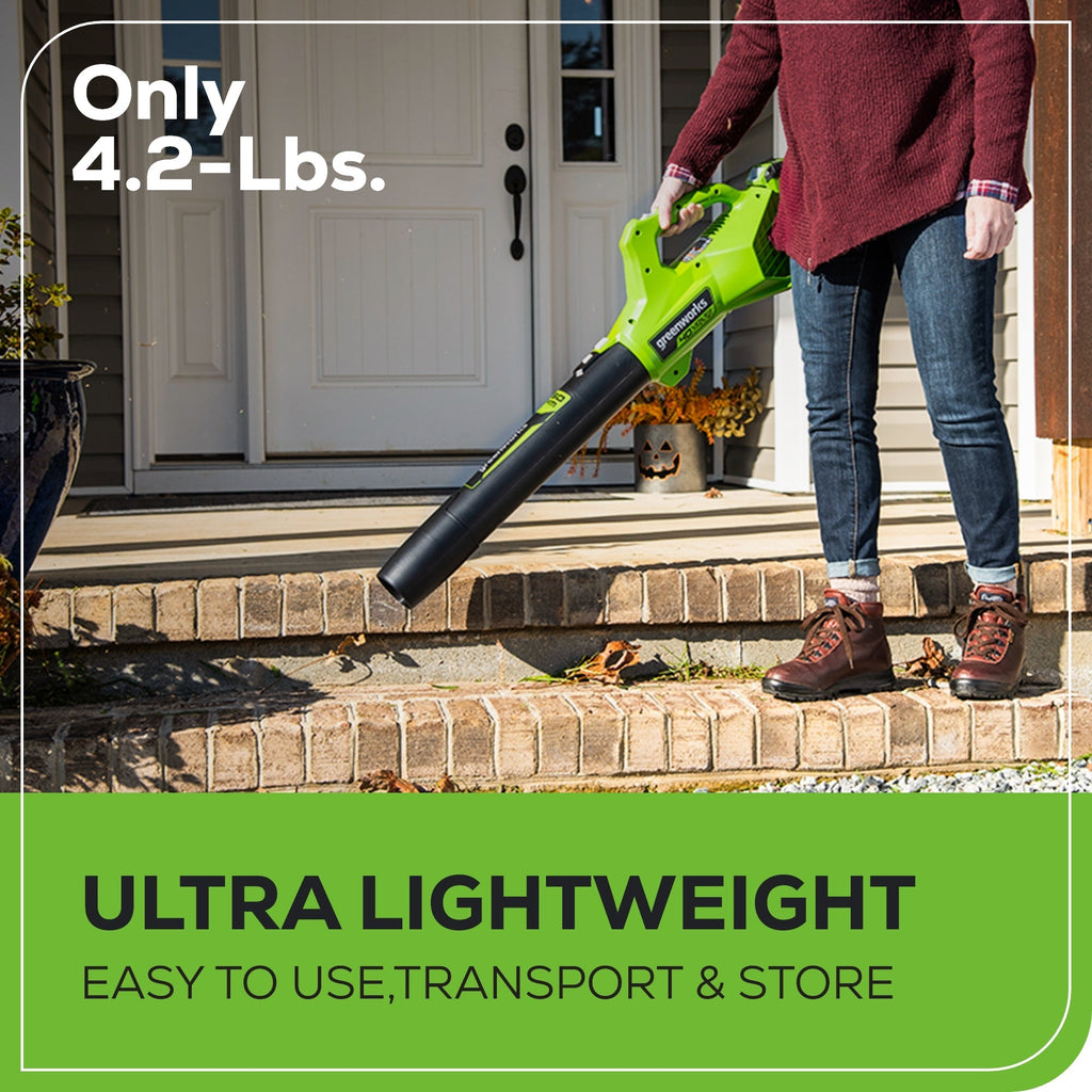 40V 13" Cordless Battery String Trimmer and 350 CFM Leaf Blower Combo Kit: 4.0 Ah Battery and Charger