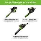 16" Replacement Chainsaw Bar & Chain Combo w/ 3/8" Pitch, .050" Chain Gauge & 56 DL