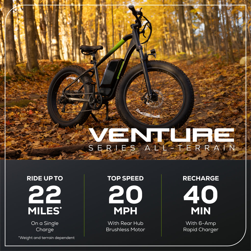 80V VENTURE Series 26" Fat Tire Electric Mountain Bike (Tool Only)