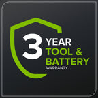 24V 12" Brushless Cordless Battery String Trimmer / Edger: (1) 3.0 Ah USB-C Battery, (1) 65W USB-C Charger, (1) 100W 3' Cable, (1) Plastic Blade Head, (10) Plastic Blades