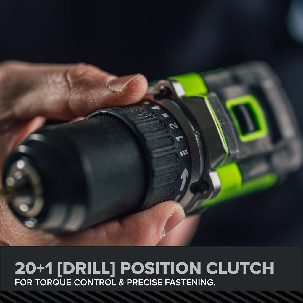 24V PowerAll Pro 1/2" 530 in-lb Drill Driver, with 2.0Ah USB-C Battery, 30W Charger Block, 3' 100W Cable and 10-PCS Drill Bit Set