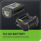 80V 21" Cordless Battery 4-in-1 Push Lawn Mower and 700CFM Blower Combo Kit: 5.0 Ah Battery and 6A Charger