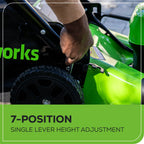 40V 21" Cordless Battery Self-Propelled Lawn Mower: 5.0 Ah Battery and 2A Charger, LM2144S