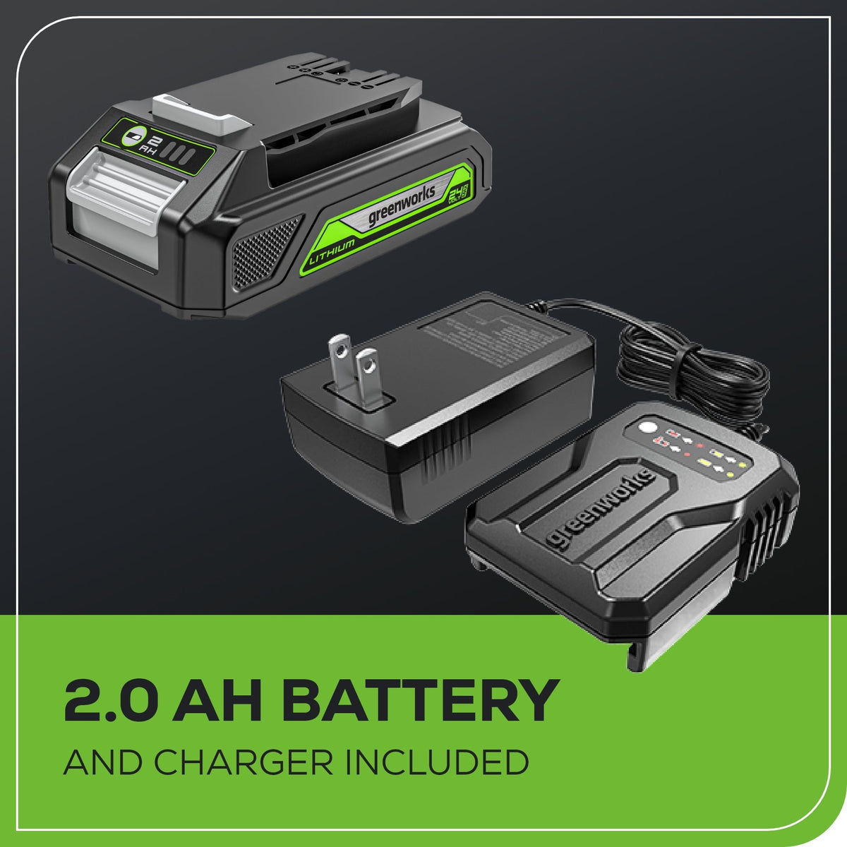 24V Cordless Battery Bluetooth Speaker: 2.0 Ah Battery and Charger