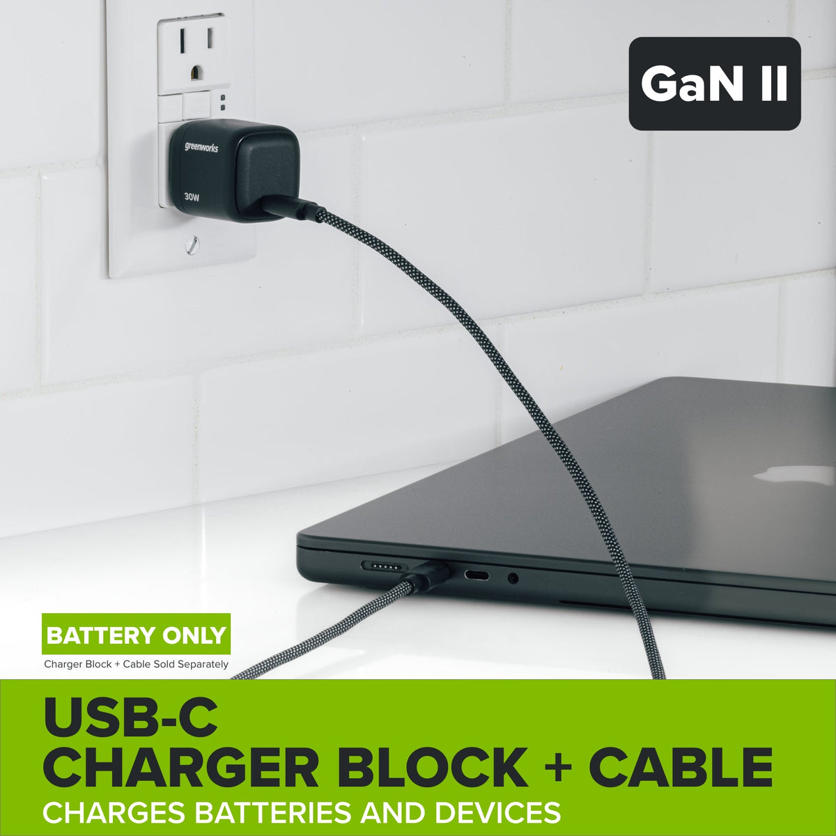 24V PowerAll High Power 2.0 Ah Battery with Bi-Directional 65W USB-C Charging Port