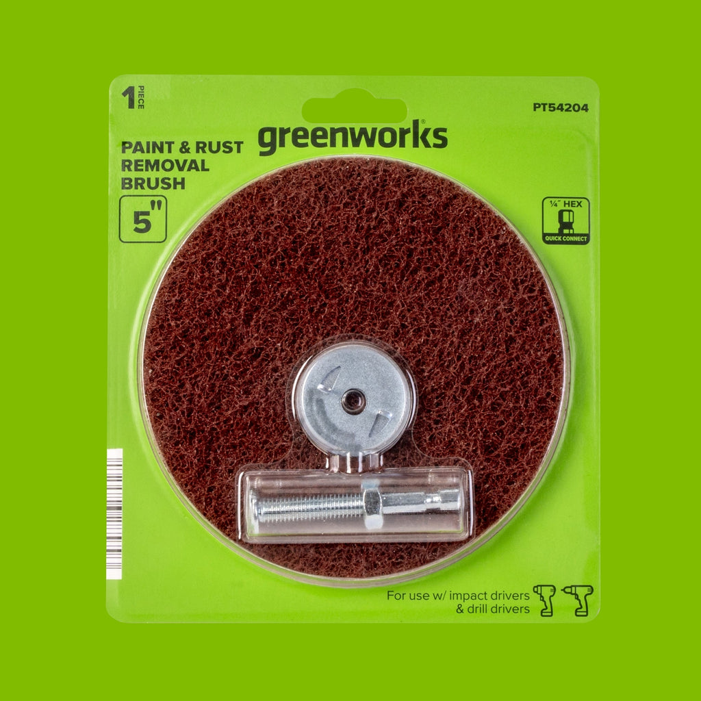5" Paint and Rust Removal Brush for Use with Impact and Drill Drivers