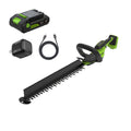 24V 20" Brushless (1.1" Cutting Capacity) Hedge Trimmer: 2.0Ah Battery and 30W Charger