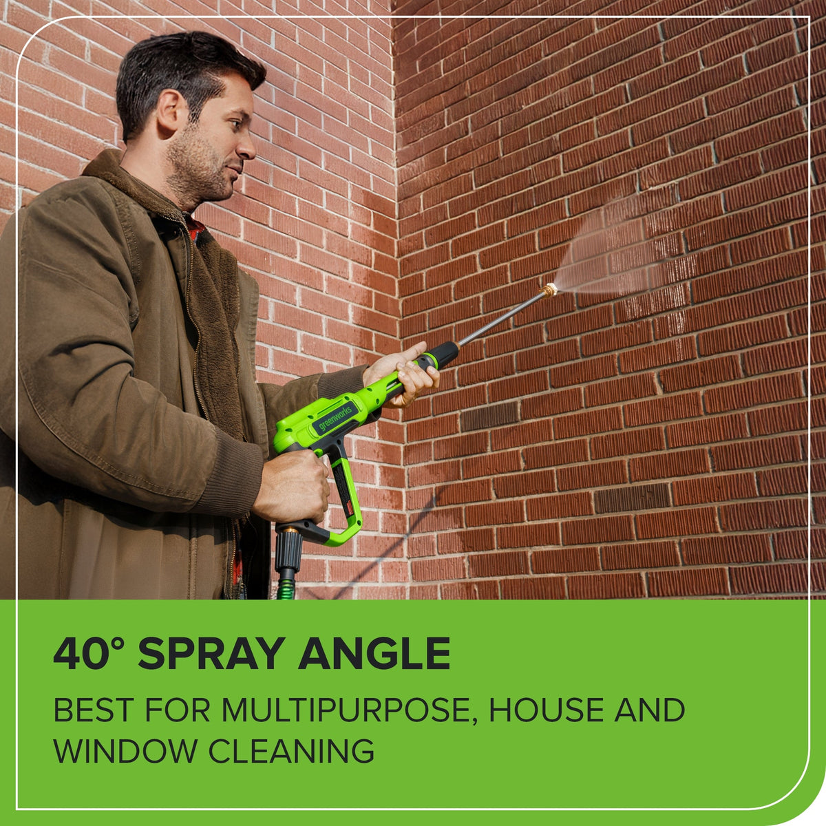 2100 PSI 1.2 GPM Portable Cold Water Electric Pressure Washer