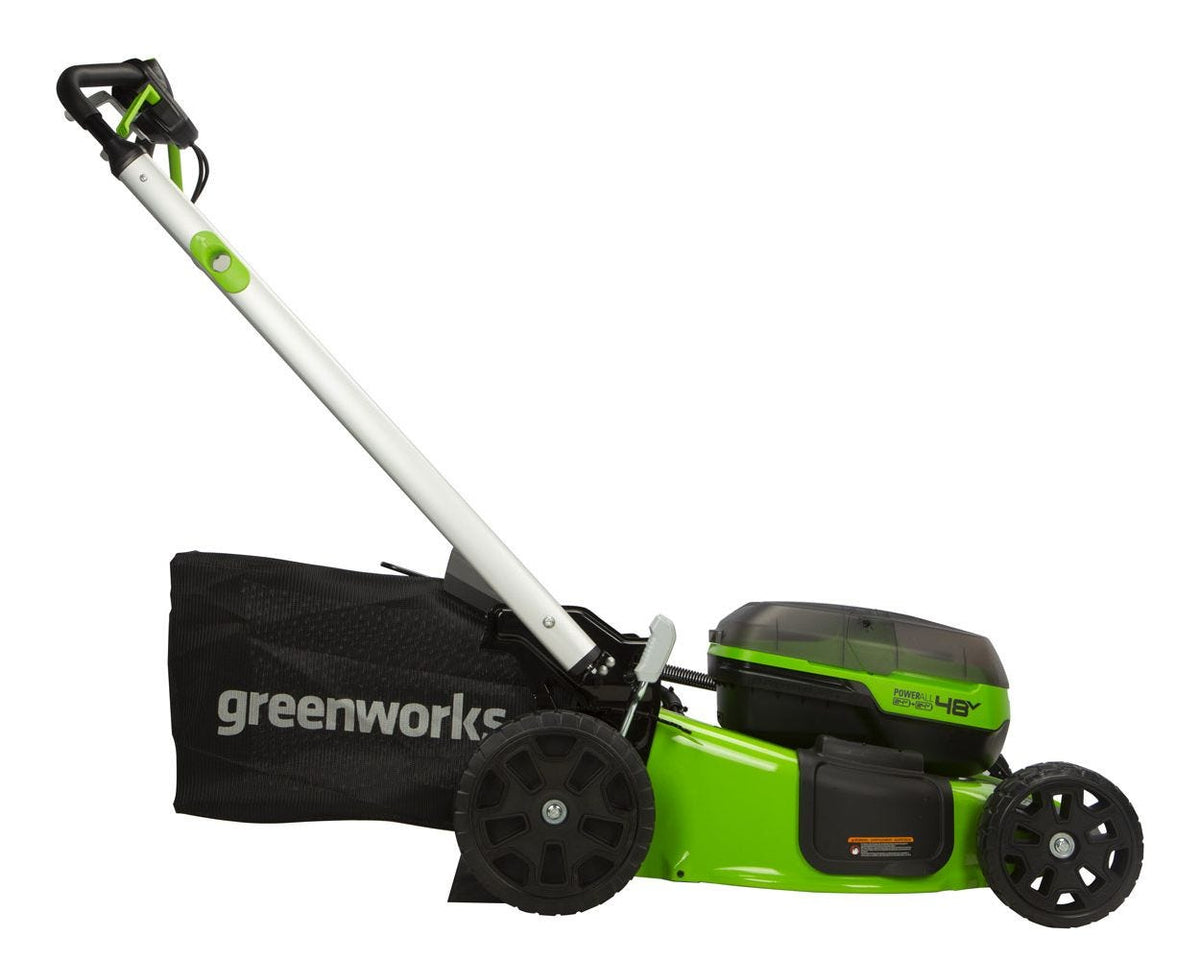 48V (24V x 2) 21" Cordless Battery Self-Propelled Lawn Mower w/ (4) 4.0Ah USB Batteries & (2) Dual Port Chargers, LM2102S